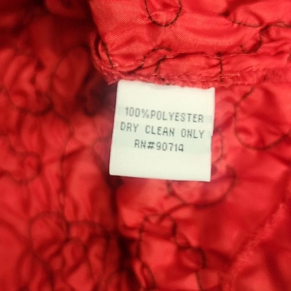 Addressing Woman Sz XL Elegant Red Zippered Lightweight Jacket NWT - Picture 8 of 9